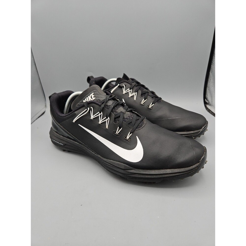 Nike Lunar Command 2 Men's Golf Black White Lunarlon Spiked Size 12